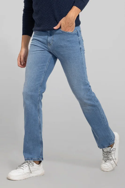 Bound Sky Blue Bootcut Jeans