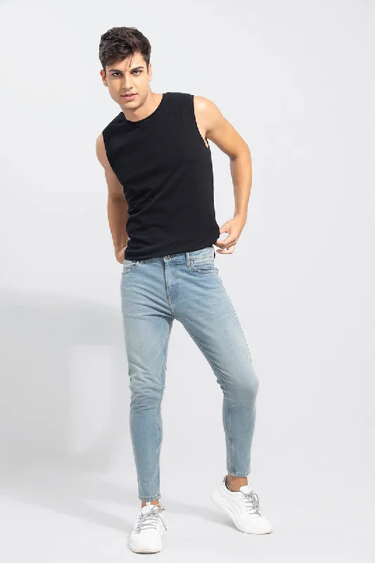 Studlish Sea Blue Skinny Jeans