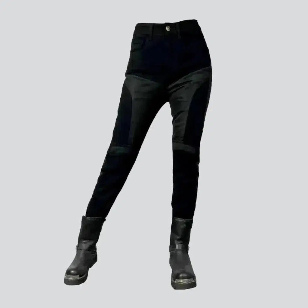 Biker women's skinny jeans