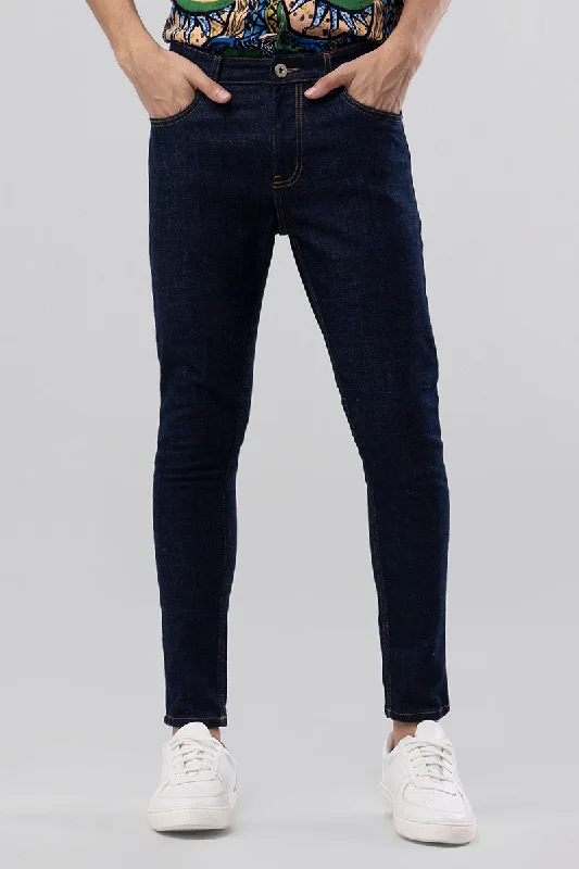 Grunge Raw Indigo Skinny Jeans