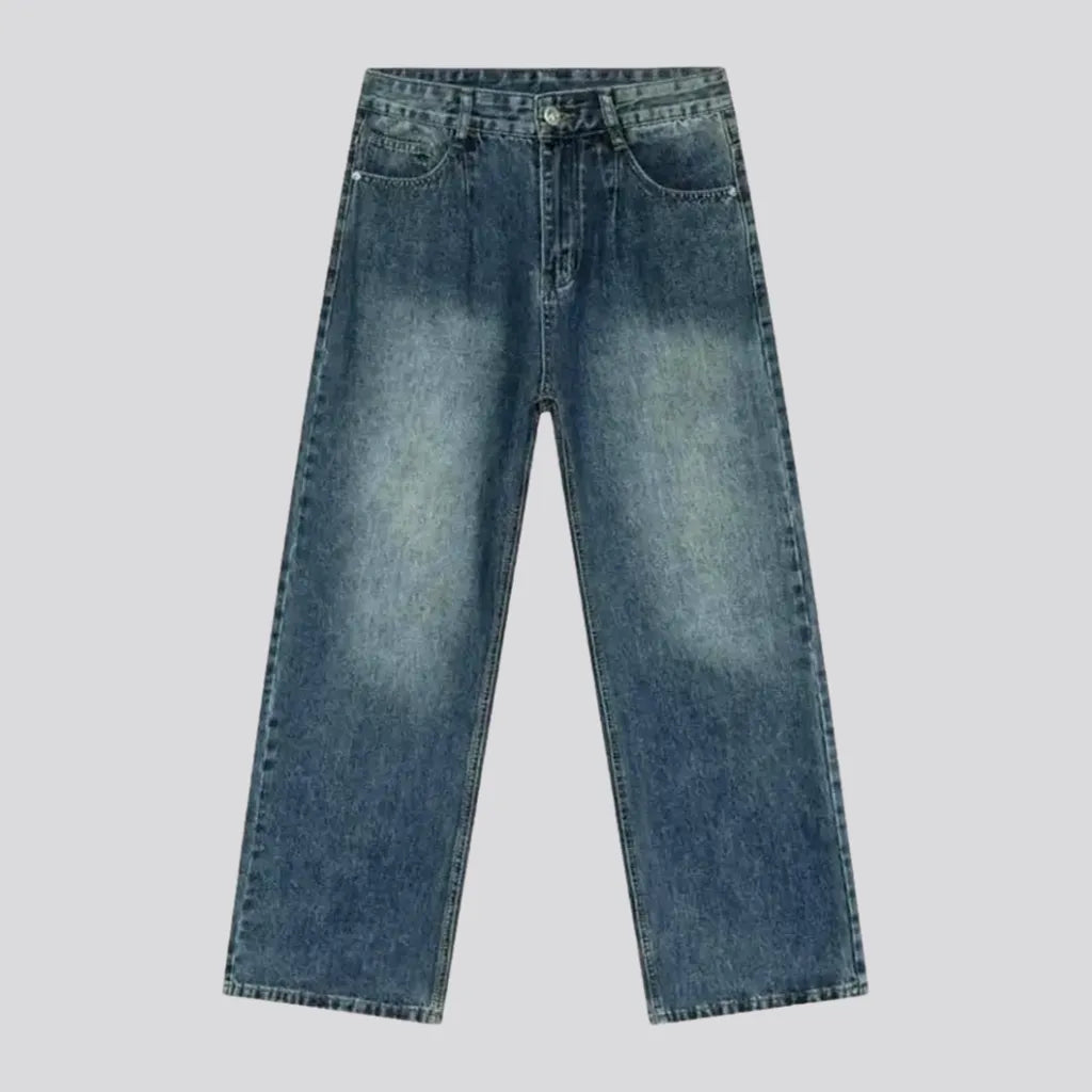 Classic mid-rise men's jeans