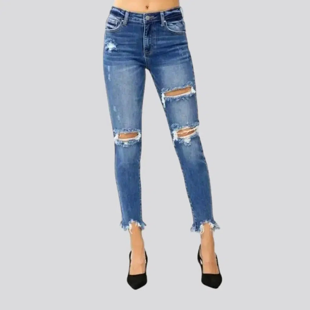 Women's ankle-length jeans