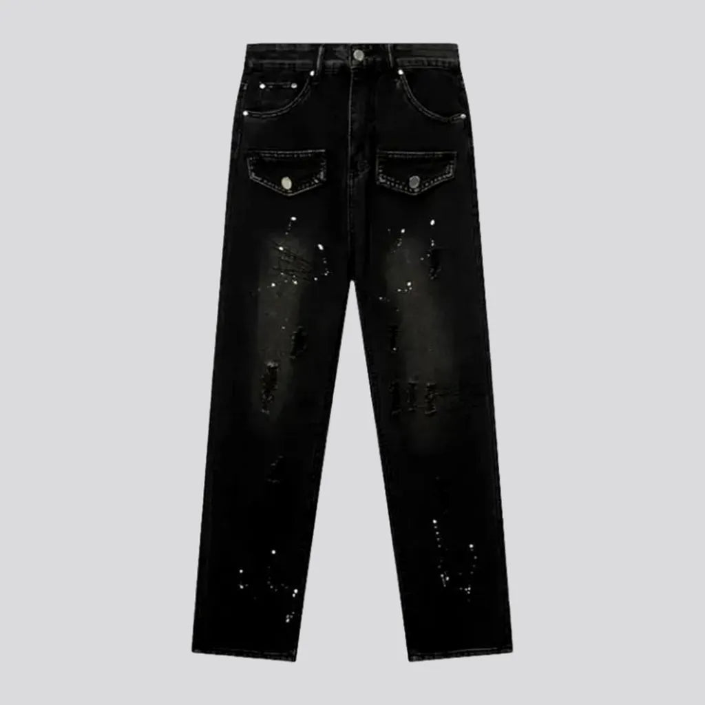 Street painted jeans
 for women