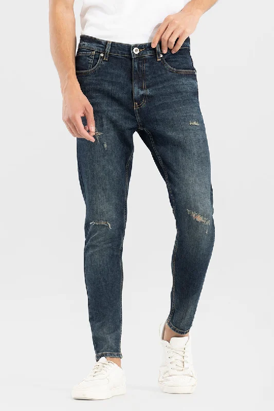 Kenni Grunge Blue Skinny Jeans