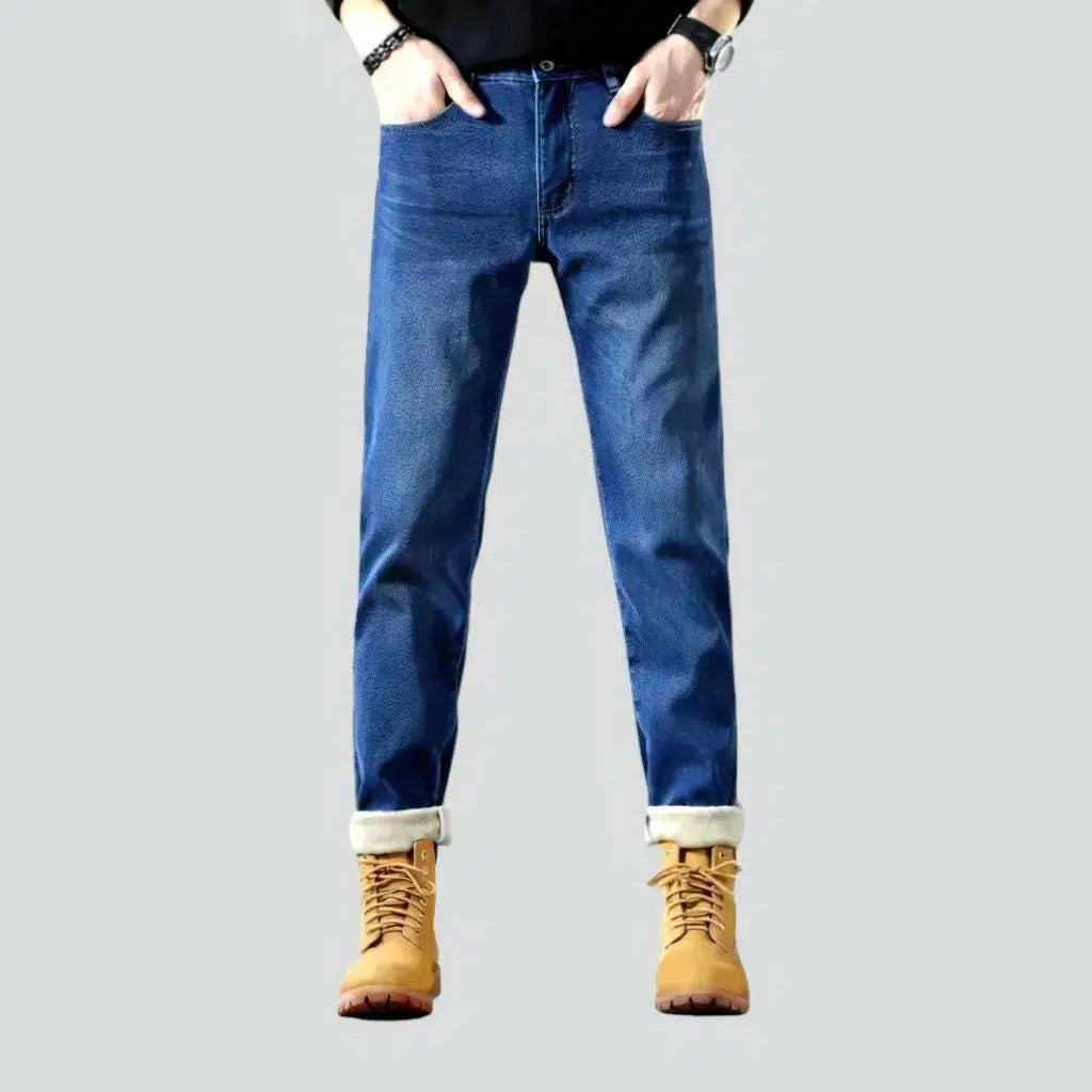 Men's fleece jeans