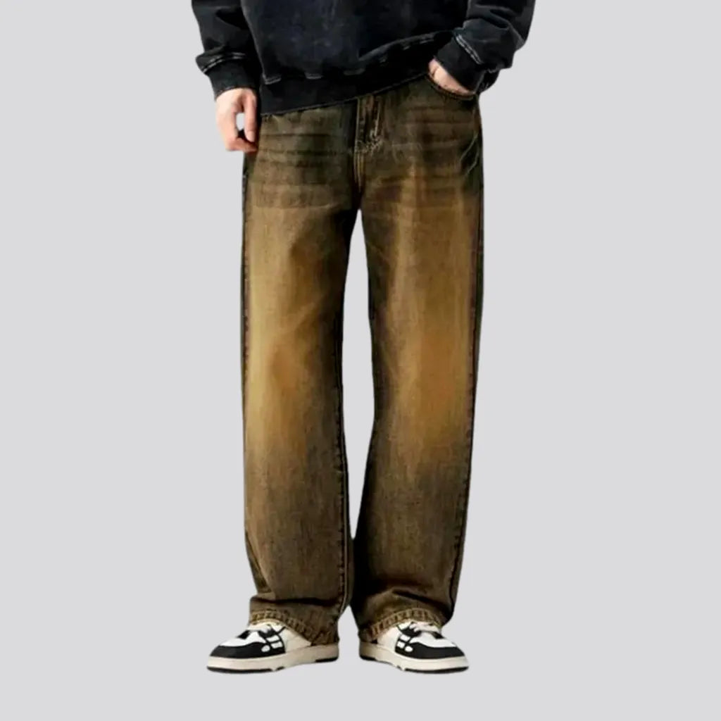 Slouchy fit jeans for men