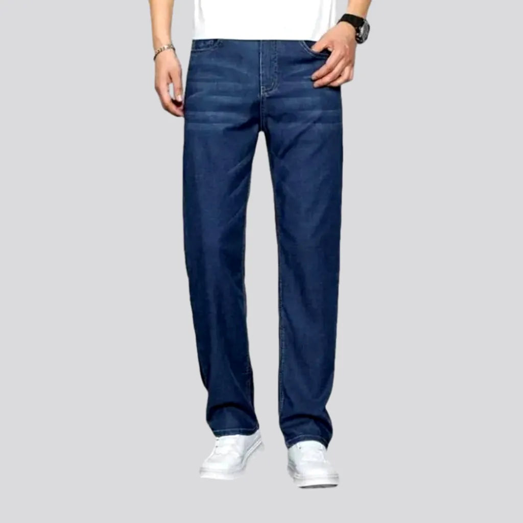 High-waist men's lyocell jeans