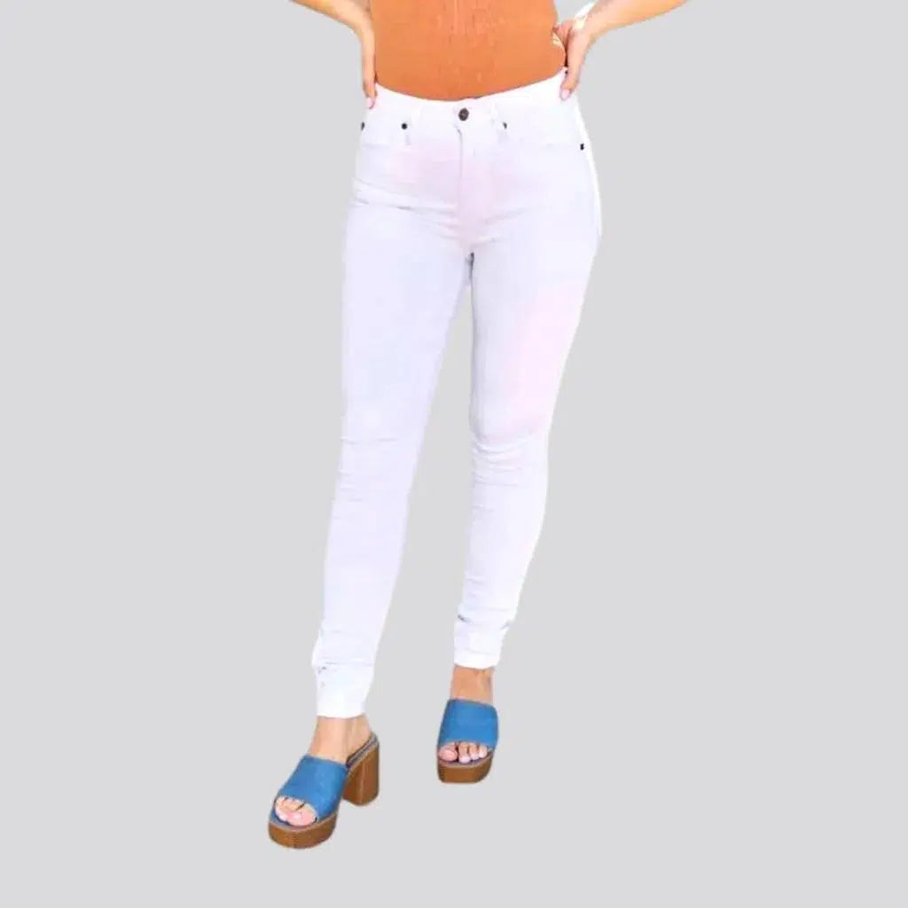 White skinny jeans
 for ladies