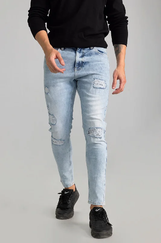 Scuttle Pebble Blue Skinny Jeans