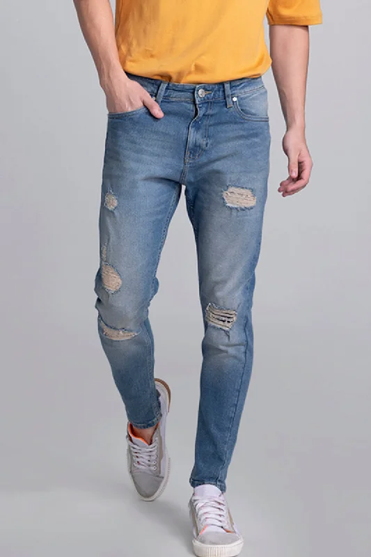 Scuttle Ocean Blue Skinny Jeans