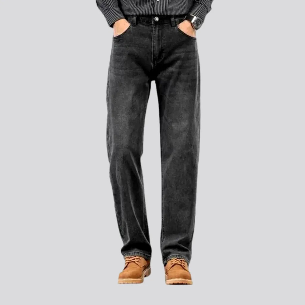 High rise men's jeans