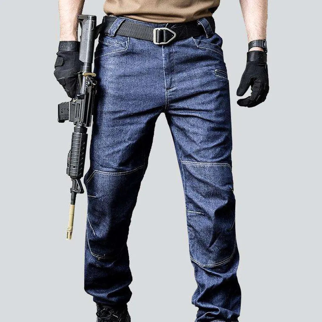 Tactical blue man's jeans