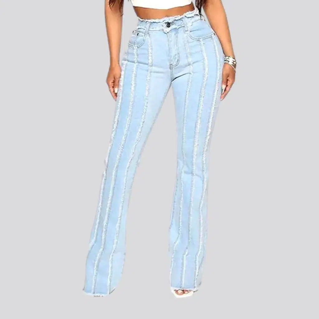 Distressed grunge jeans
 for ladies