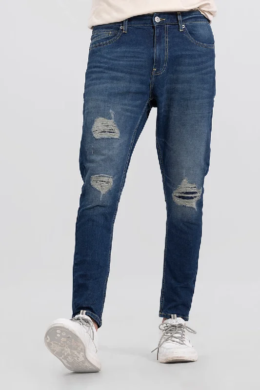 Enzo Dark Blue Skinny Jeans