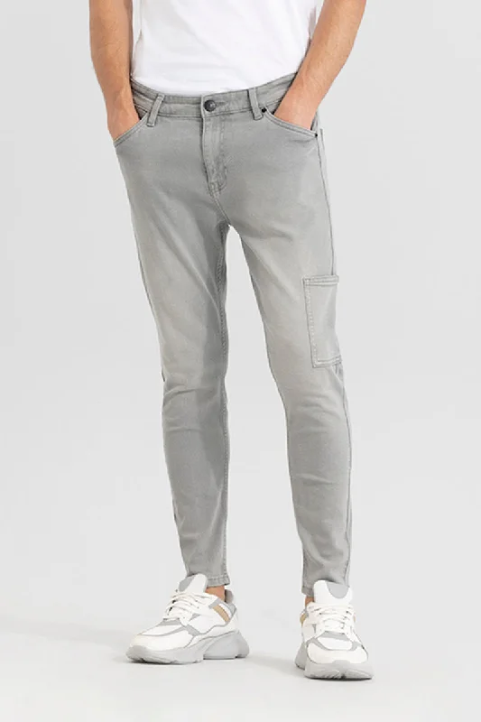 Avik Stone Grey Skinny Jeans