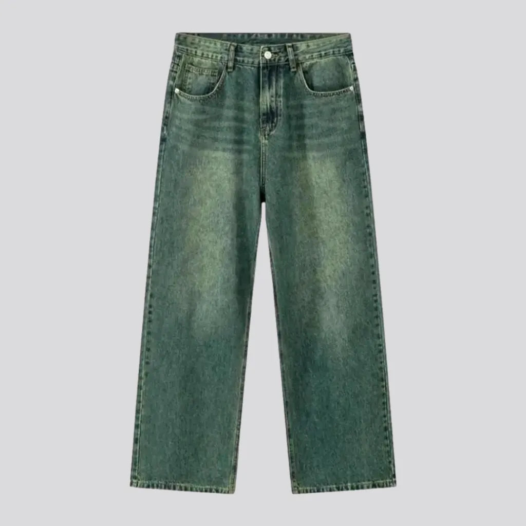 Y2k men's color jeans