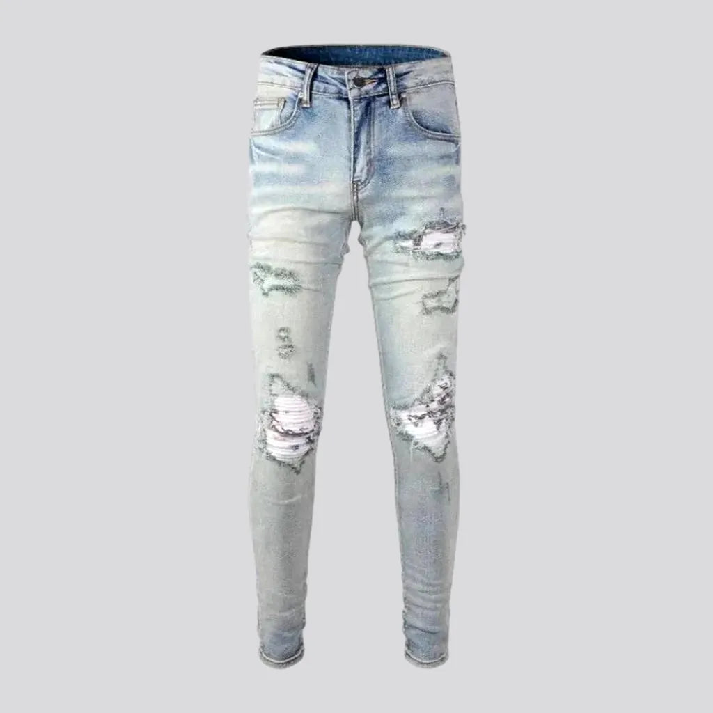 Skinny grunge jeans
 for men