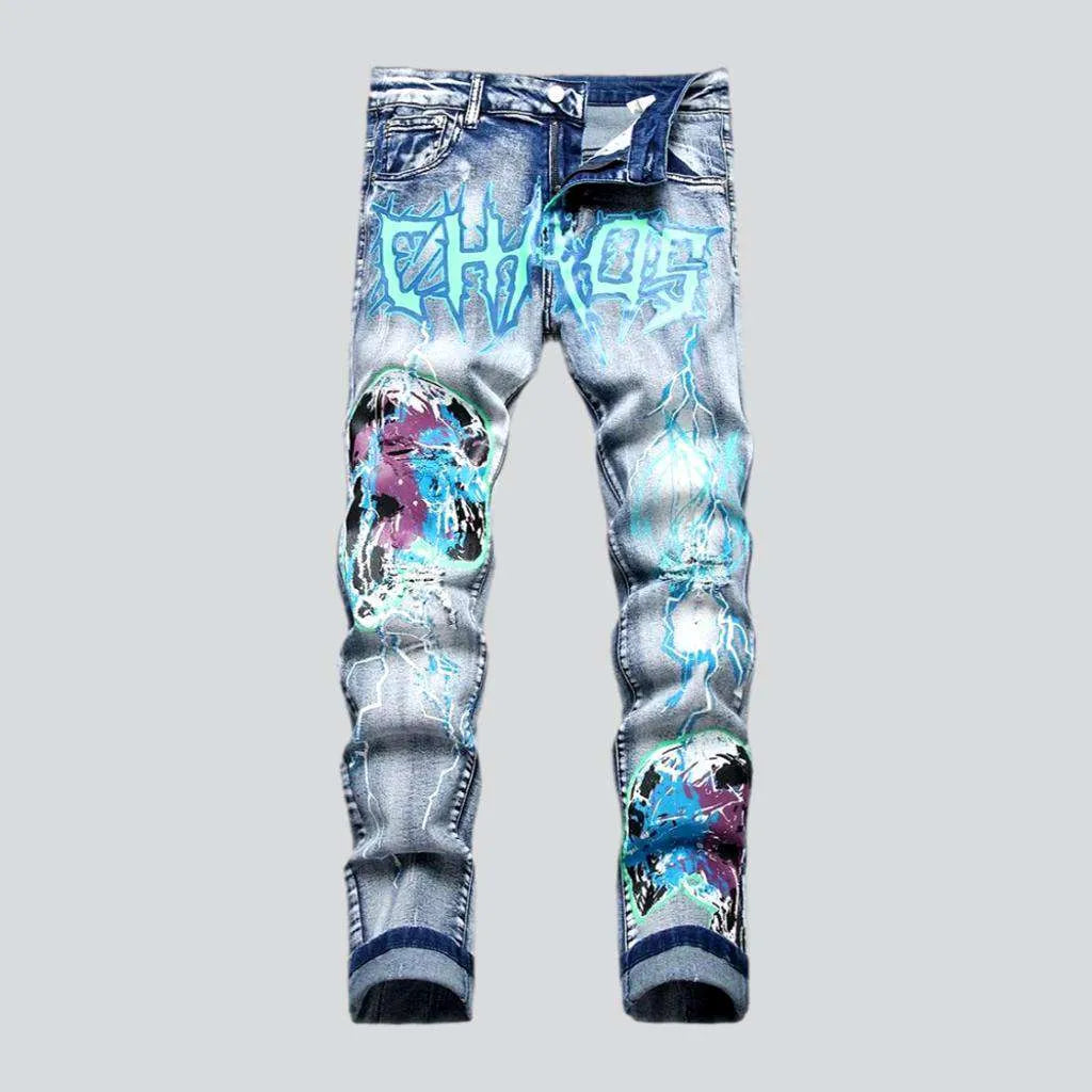 Ripped men's y2k jeans