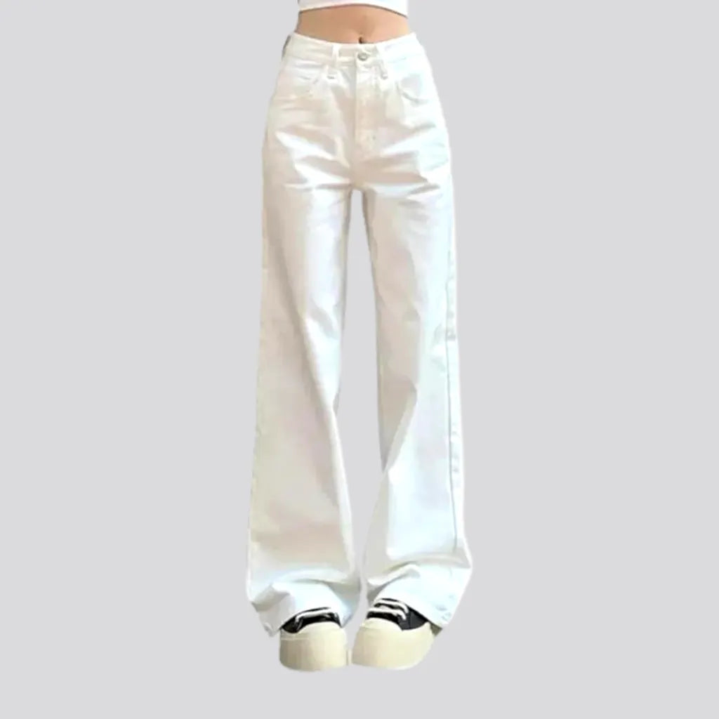 Street white jeans
 for ladies