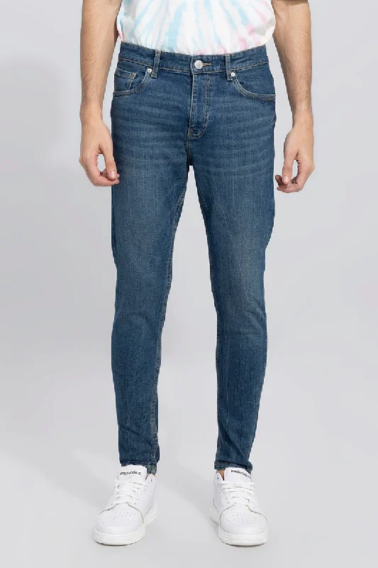 Vasper Mid Blue Skinny Jeans