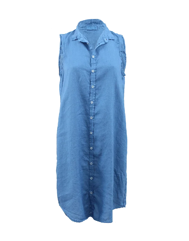 Mara Linen Button Down Dress