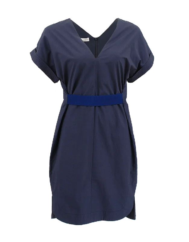 Kimono Sleeve V-Neck Dress