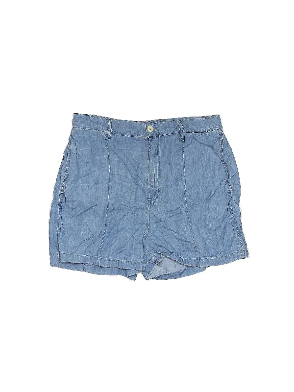 High-Rise Denim Shorts in Medium Wash