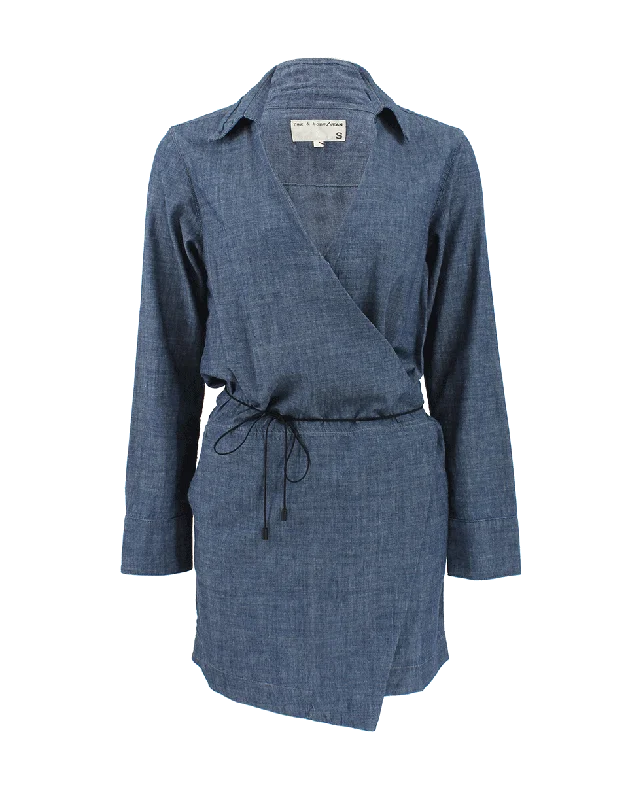 Denim Wrap Dress