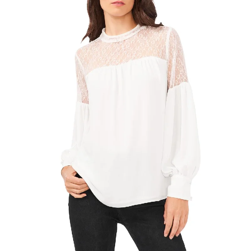 Vince Camuto Womens Lace Dressy Blouse