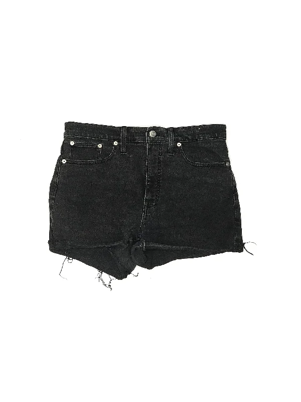 High-Rise Denim Shorts in Medium Wash