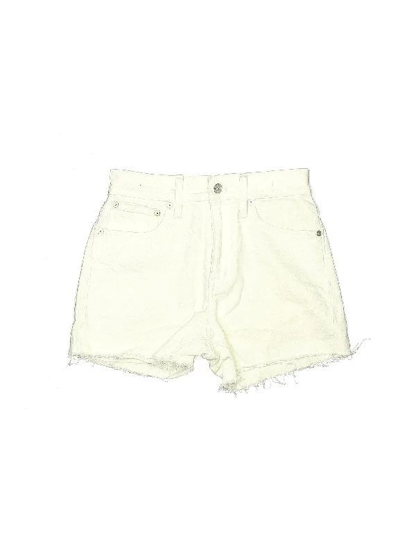 Mid-Rise Denim Shorts in Light Wash