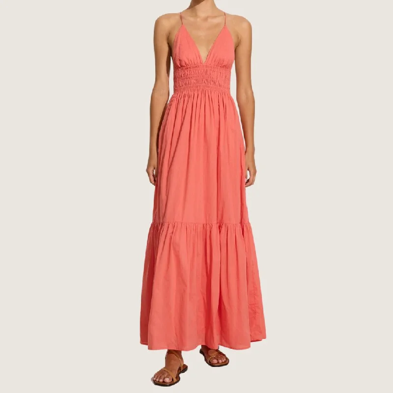 Palmilla Maxi Dress (Melon)