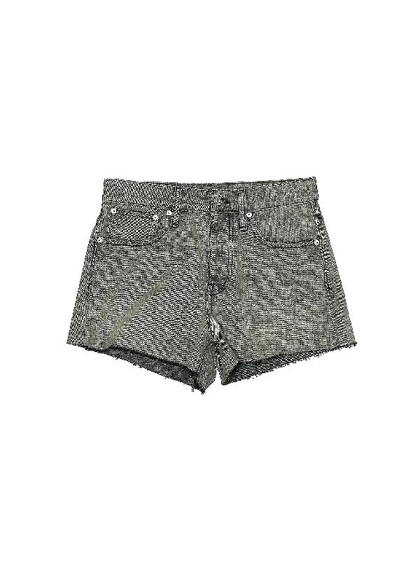 Mid-Rise Denim Shorts in Medium Wash