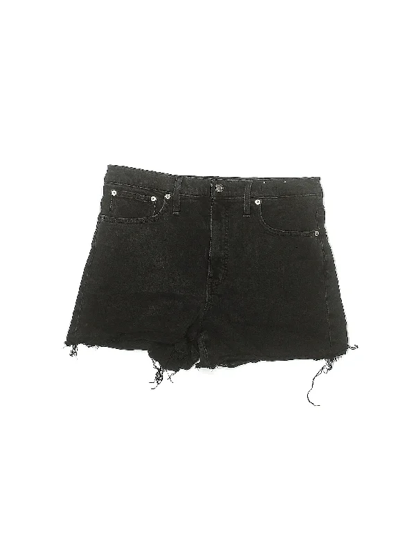 High-Rise Denim Shorts