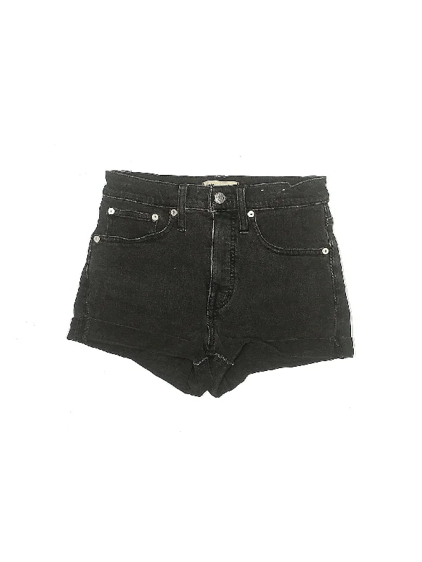 High-Rise Denim Shorts in Medium Wash