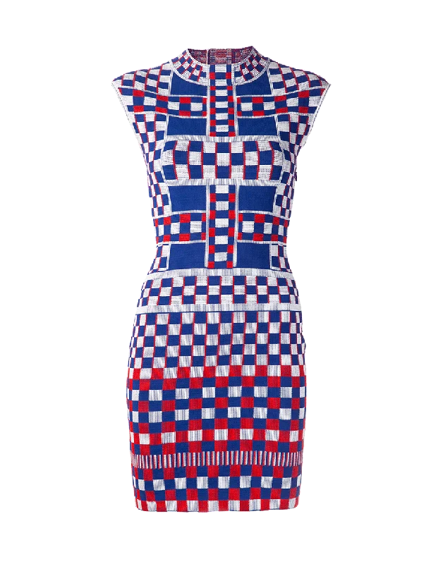 Jacquard Print Dress