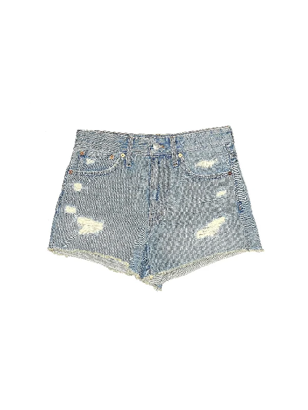 Low-Rise Denim Shorts