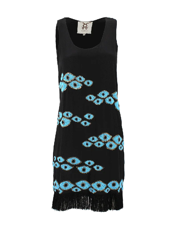 Evil Eye Embroidered Dress