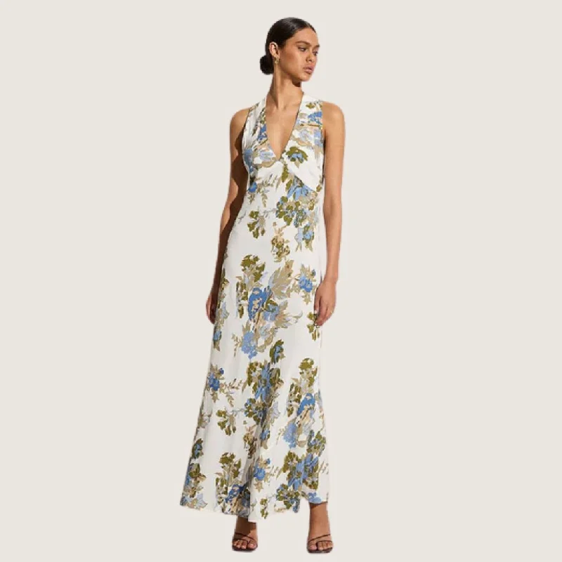 Romi Midi Dress (Escala Floral Ivory)