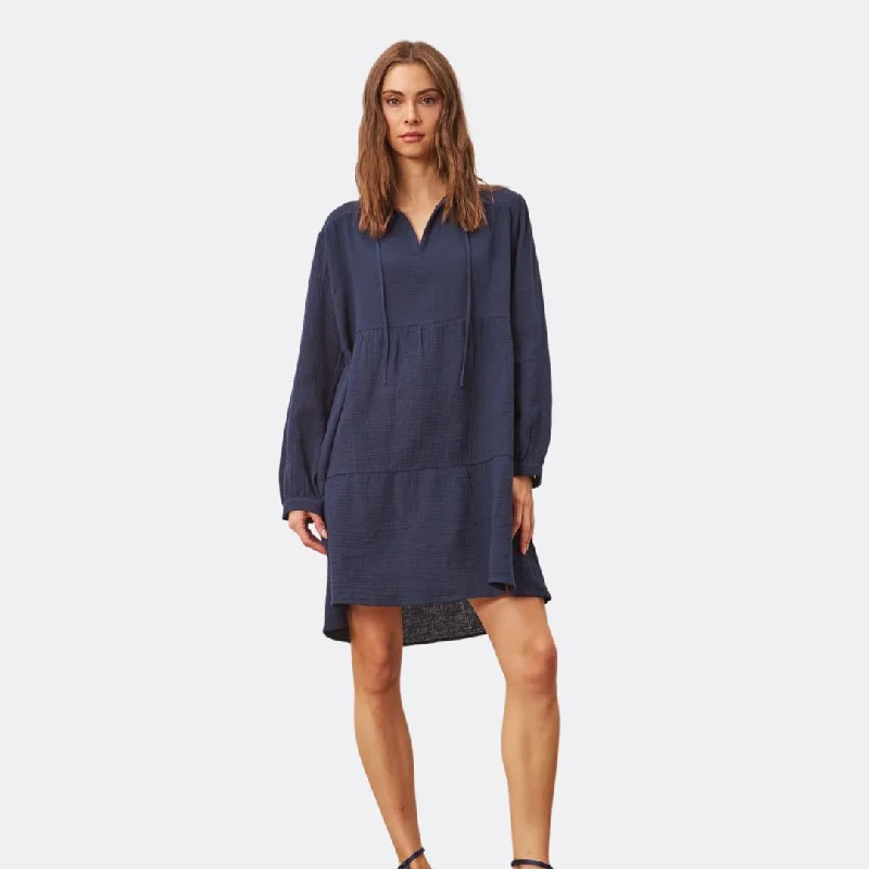 Sunny Gauze Dress (Indigo)