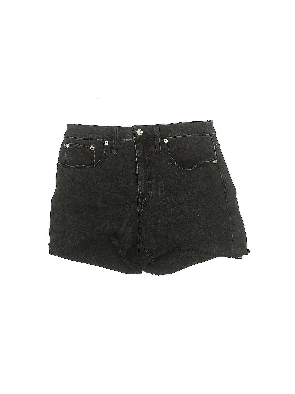 High-Rise Denim Shorts in Medium Wash