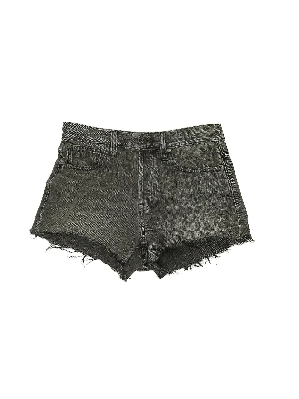 Mid-Rise Denim Shorts