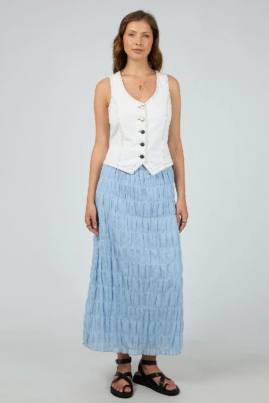 All About Eve Maude Maxi Skirt Ocean