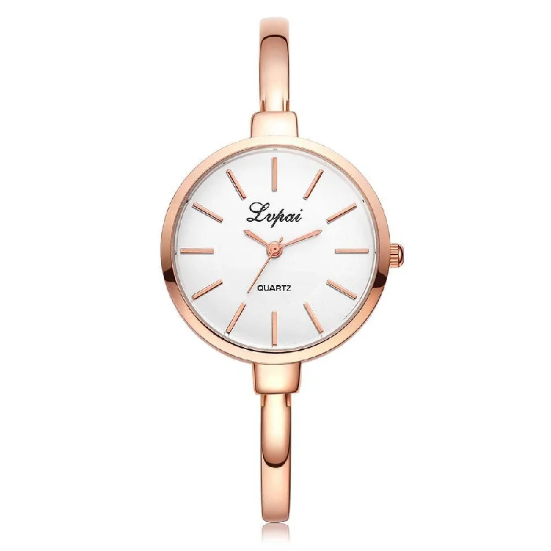 Rose Gold Women's Bracelet Watches for Fashion Luxury Casual Dressing