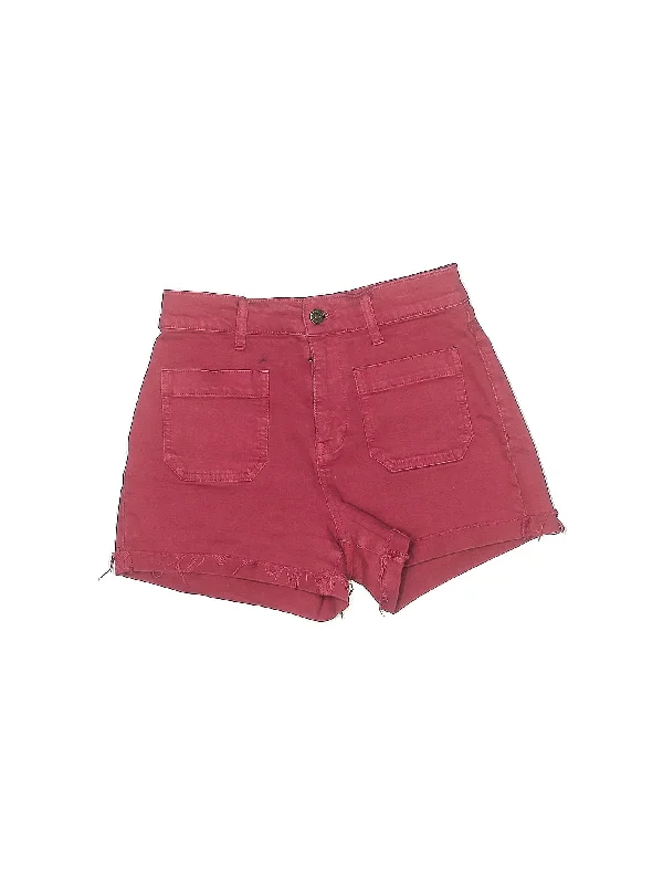 Mid-Rise Denim Shorts