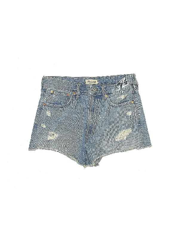 High-Rise Denim Shorts