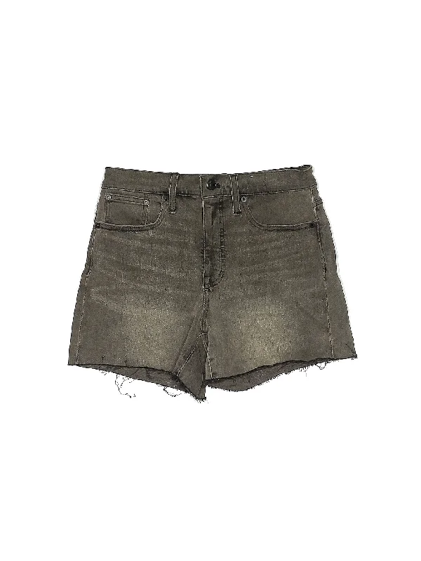 High-Rise Denim Shorts