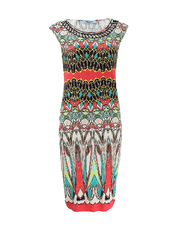 Abstract Print Dress