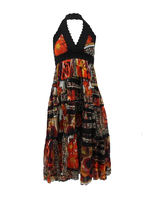 Halter Print Dress